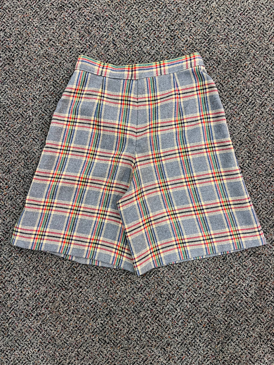 70's Handmade Plaid Shorts