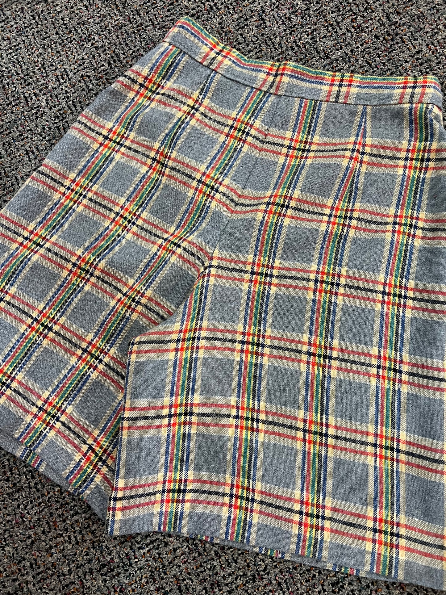 70's Handmade Plaid Shorts