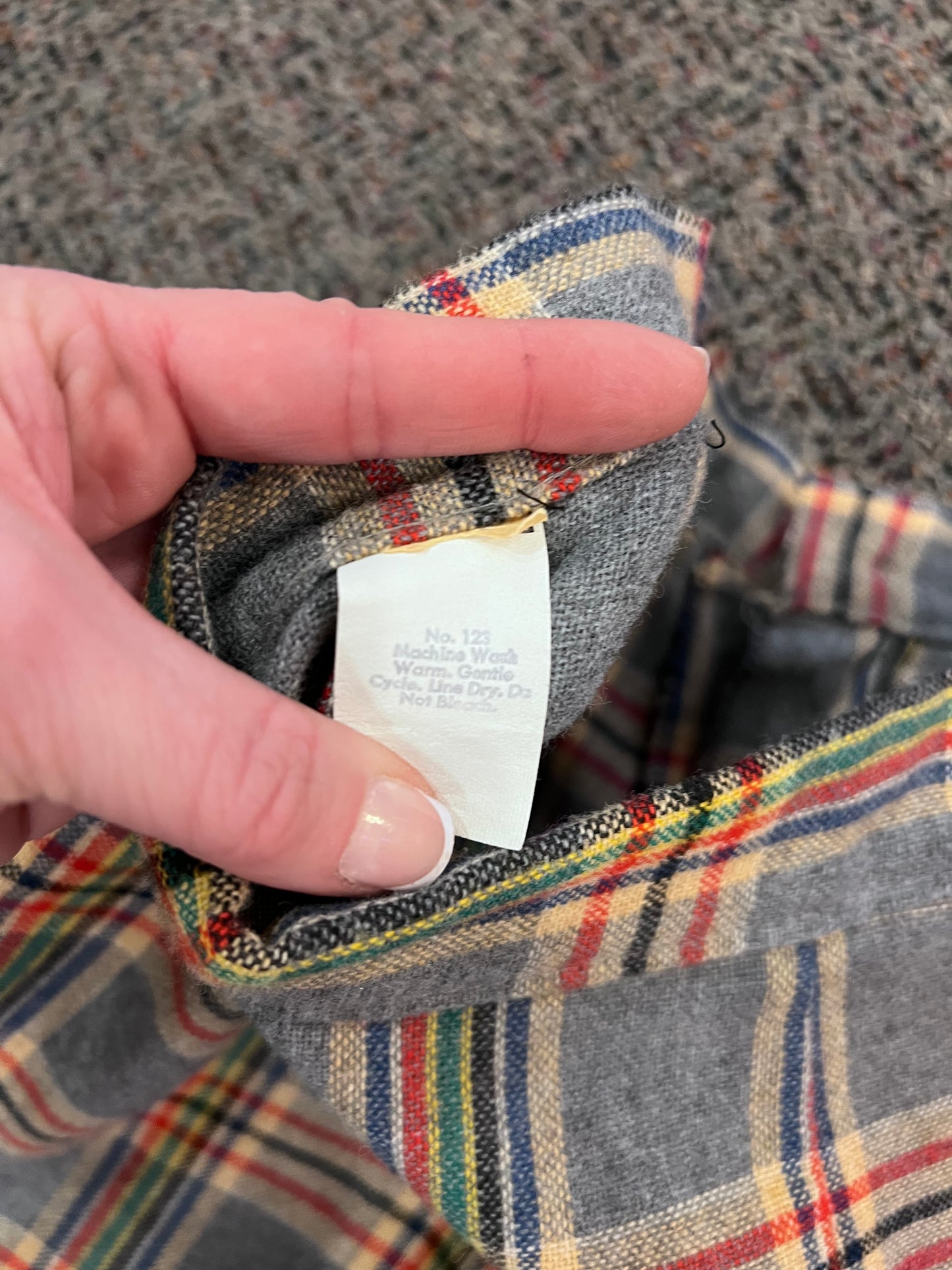 70's Handmade Plaid Shorts