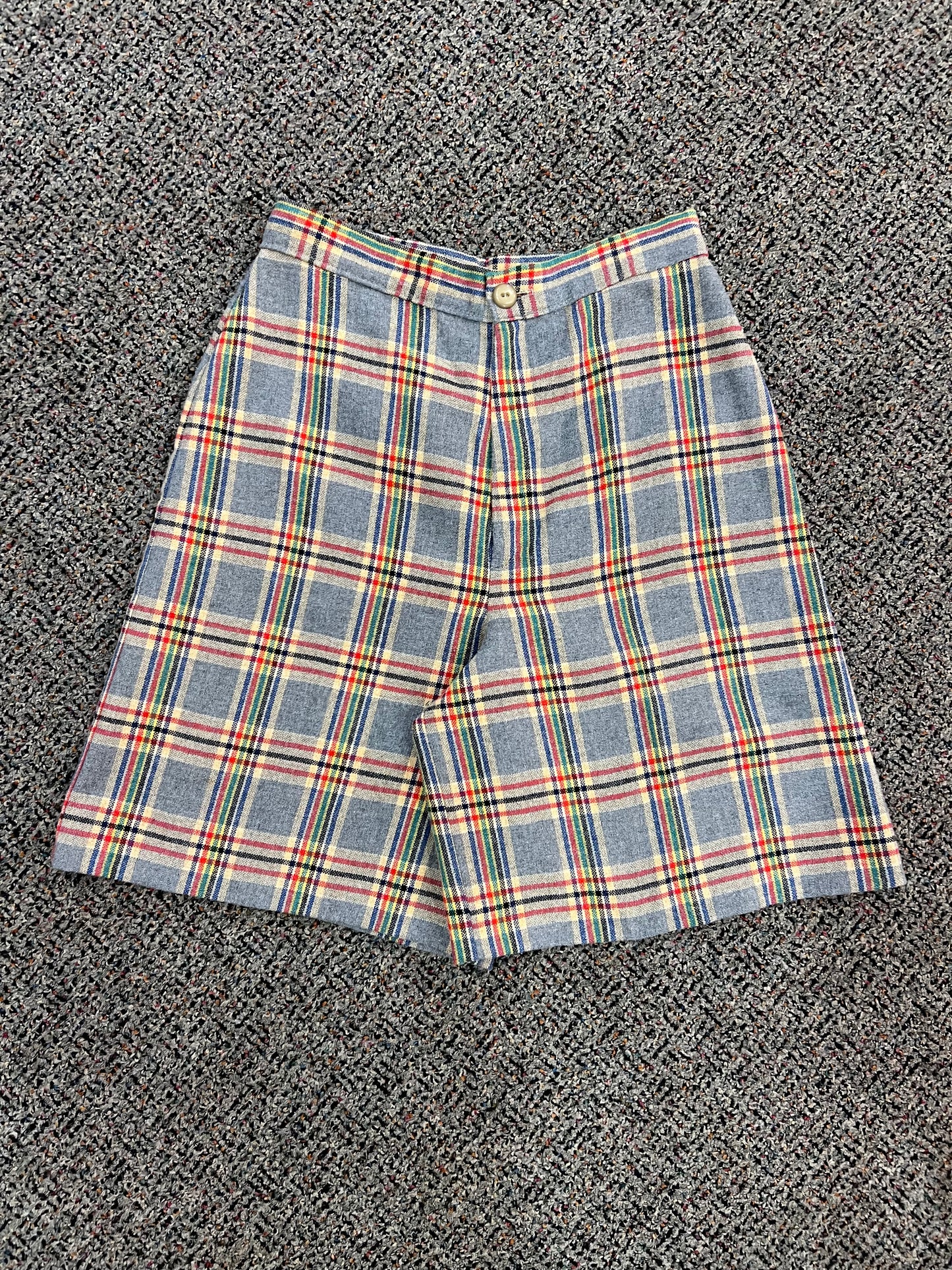 70's Handmade Plaid Shorts