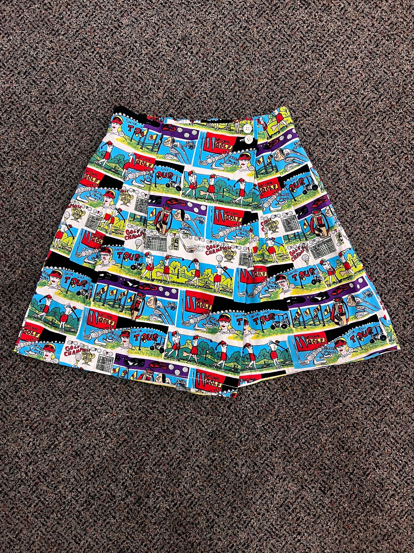 Y2K Lavon Sport AOP Golf Comic Book Skort