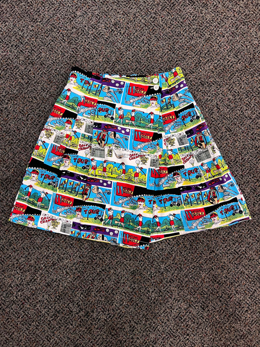 Y2K Lavon Sport AOP Golf Comic Book Skort
