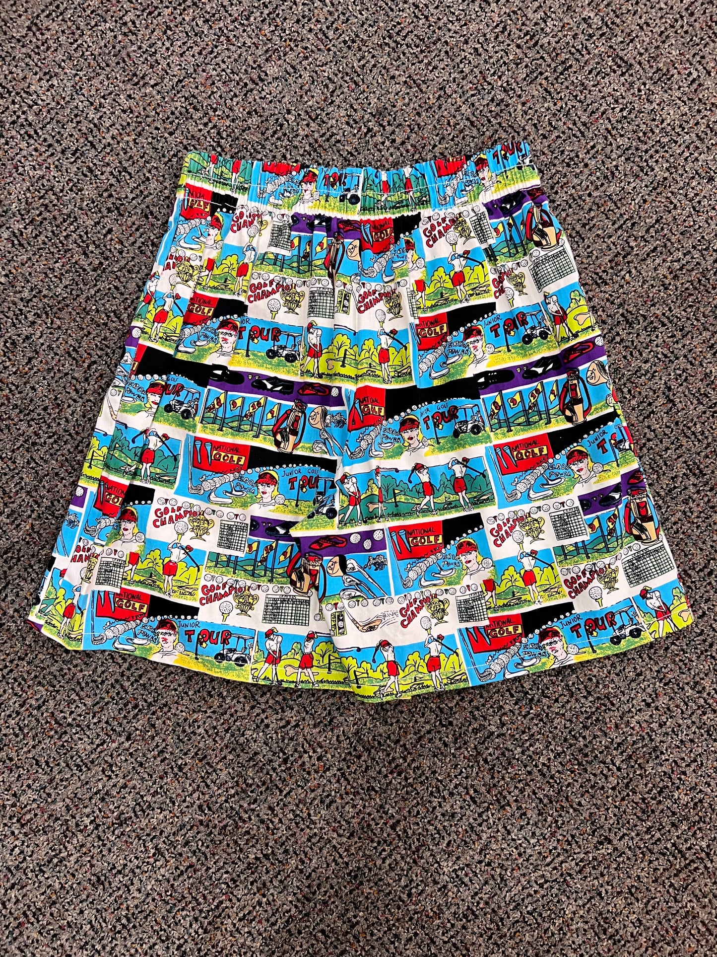 Y2K Lavon Sport AOP Golf Comic Book Skort