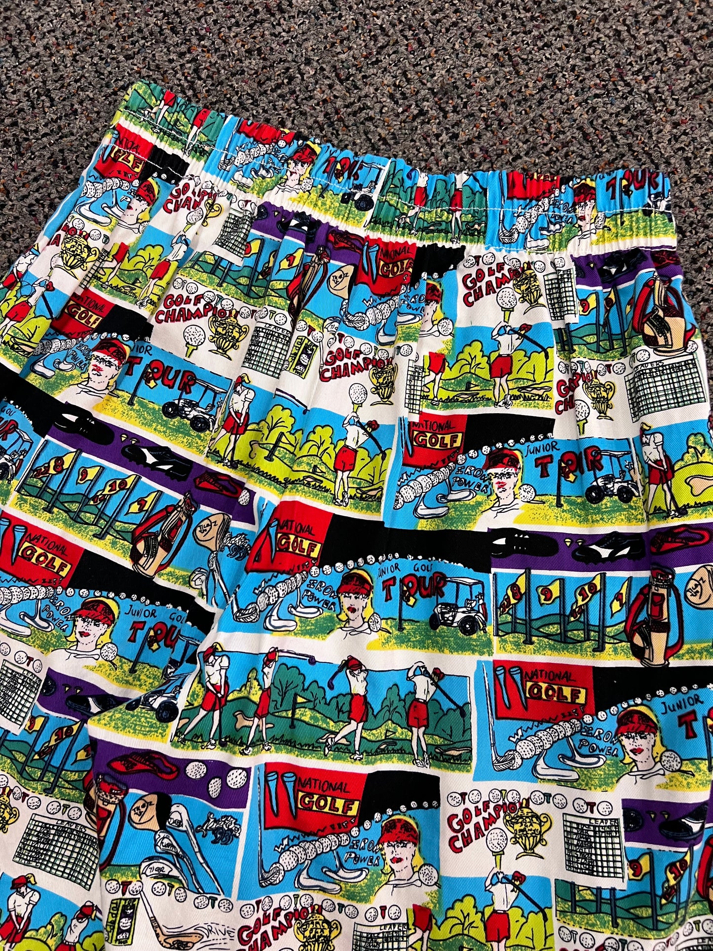 Y2K Lavon Sport AOP Golf Comic Book Skort