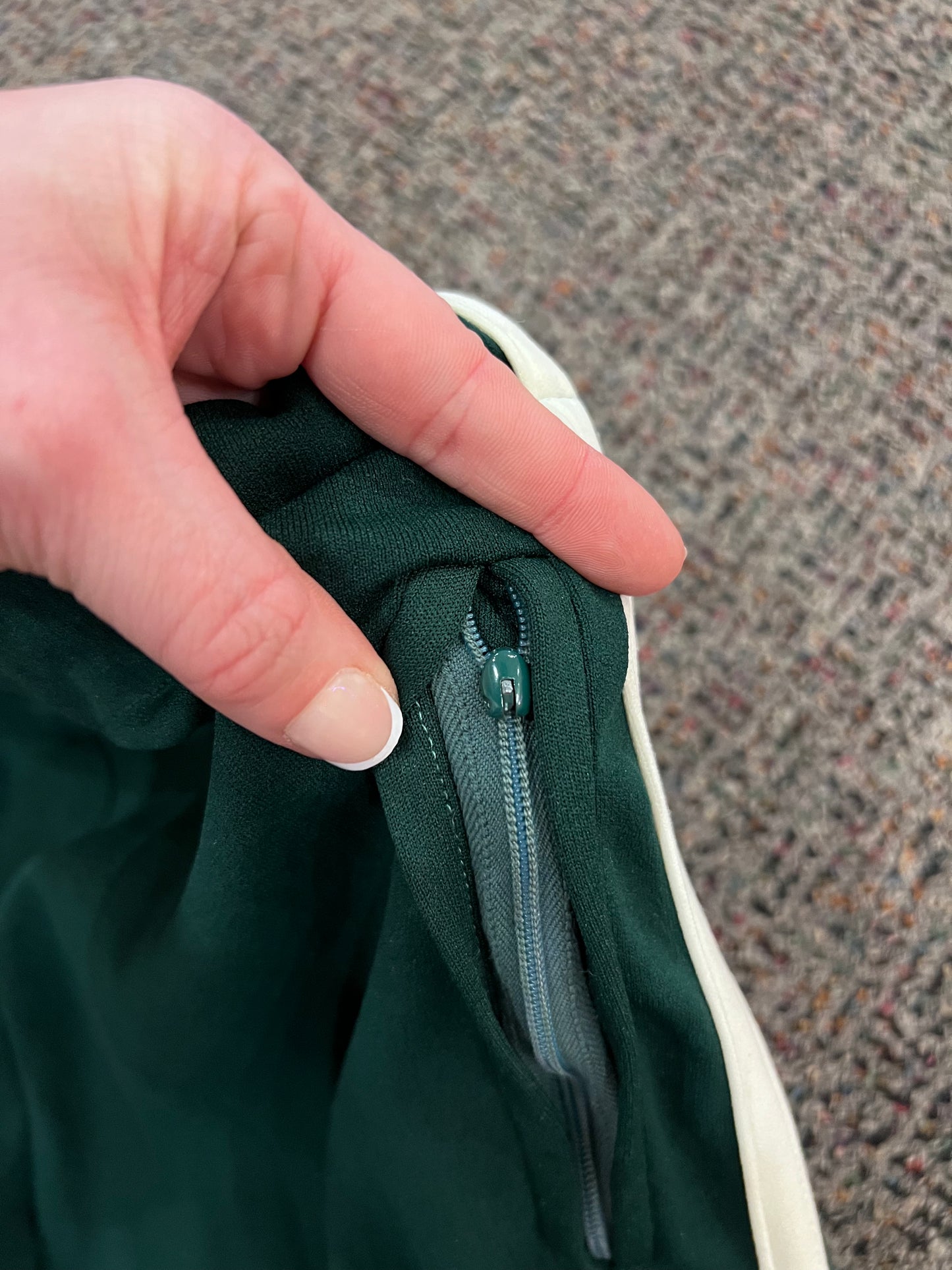 70's Green & White Stripe Track Pants