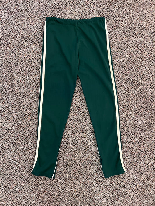 70's Green & White Stripe Track Pants
