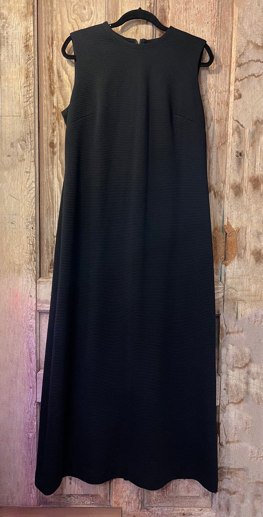60's/70's Lorac Original Ribbed Black Dress