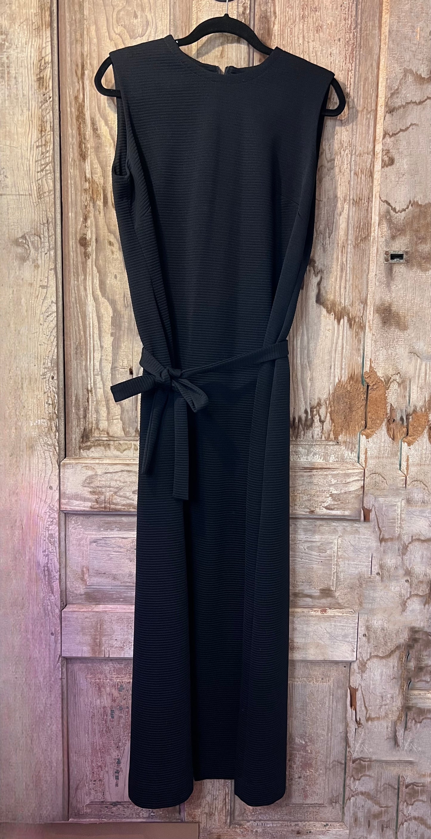 60's/70's Lorac Original Ribbed Black Dress