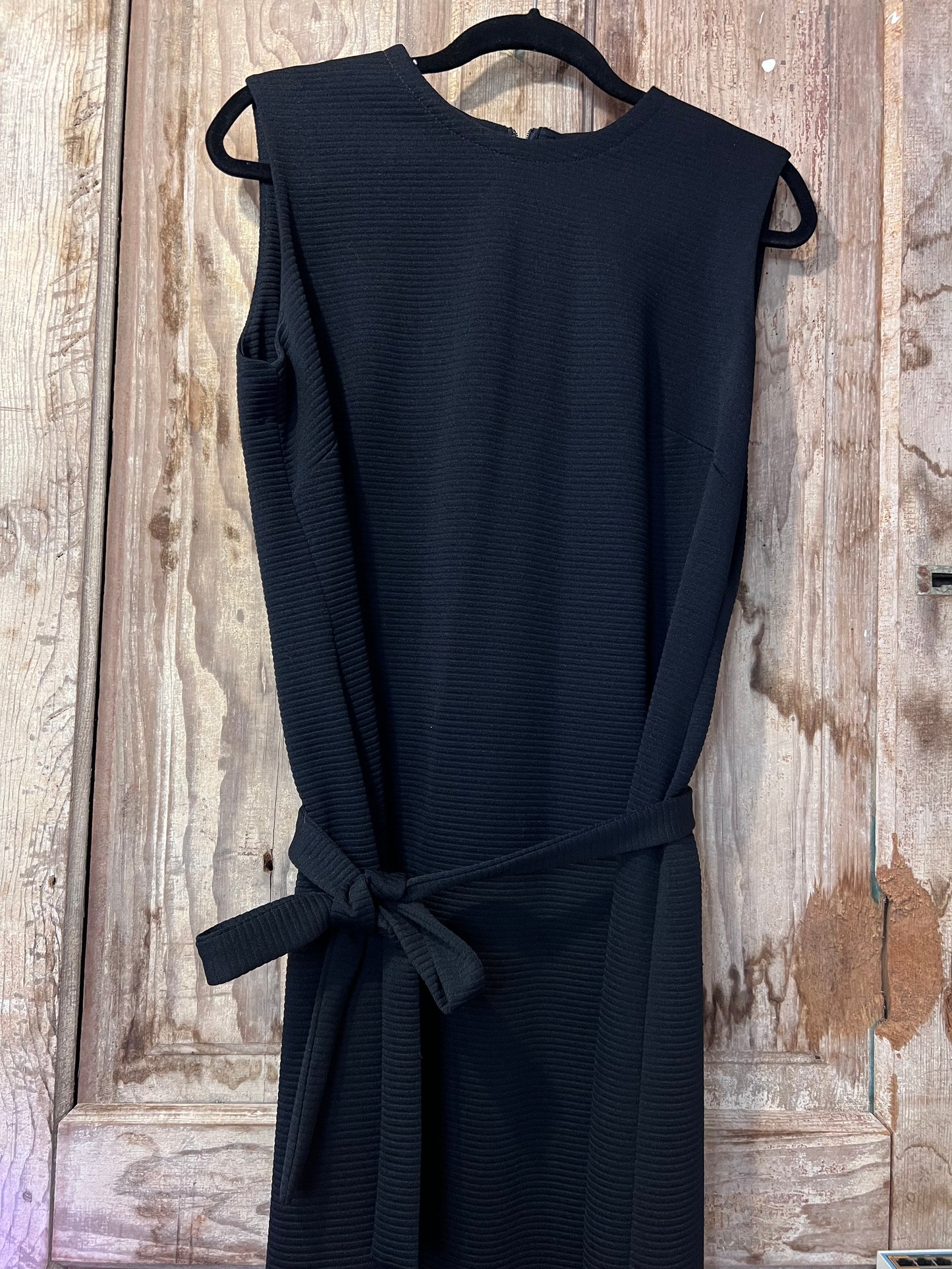 60's/70's Lorac Original Ribbed Black Dress