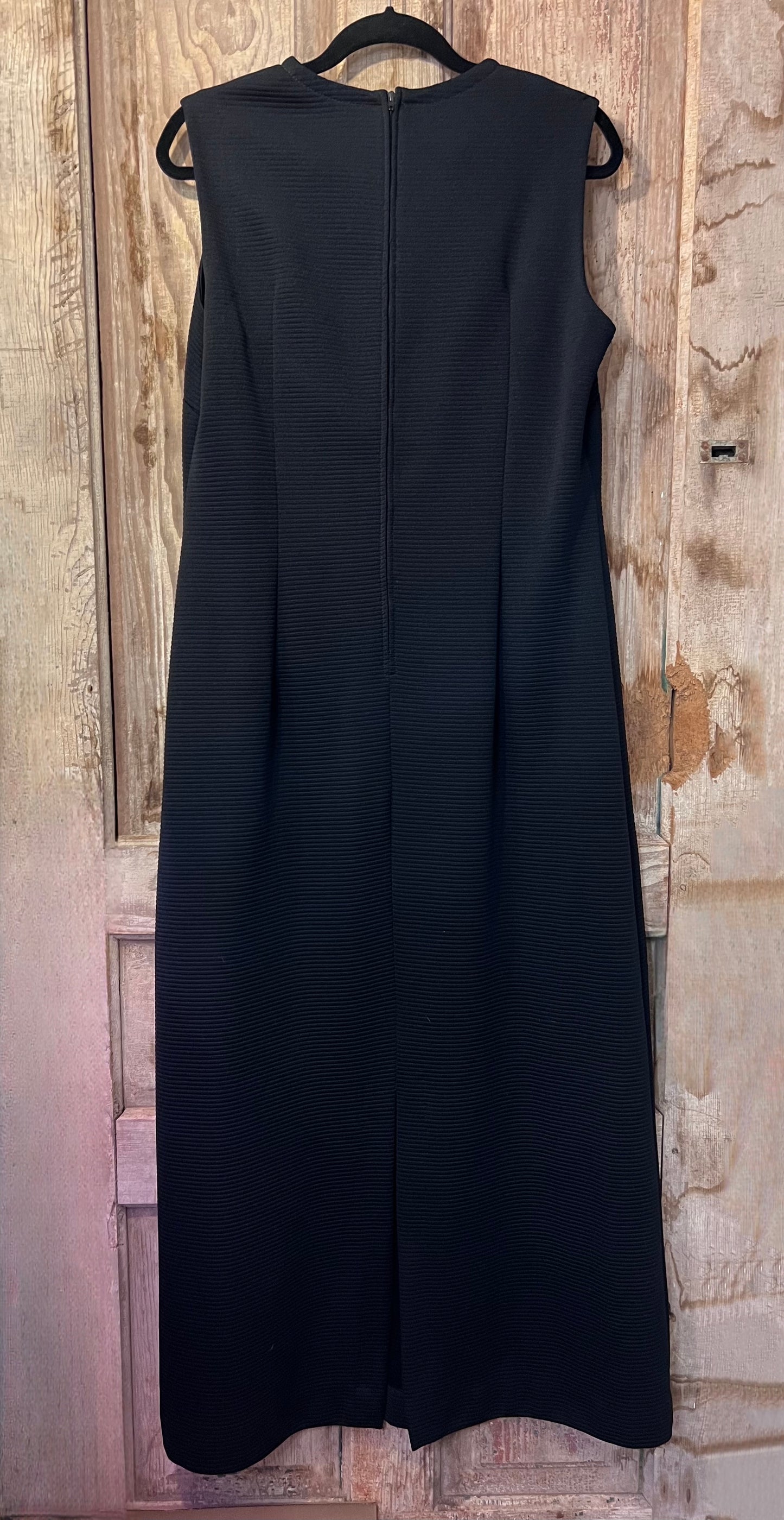 60's/70's Lorac Original Ribbed Black Dress