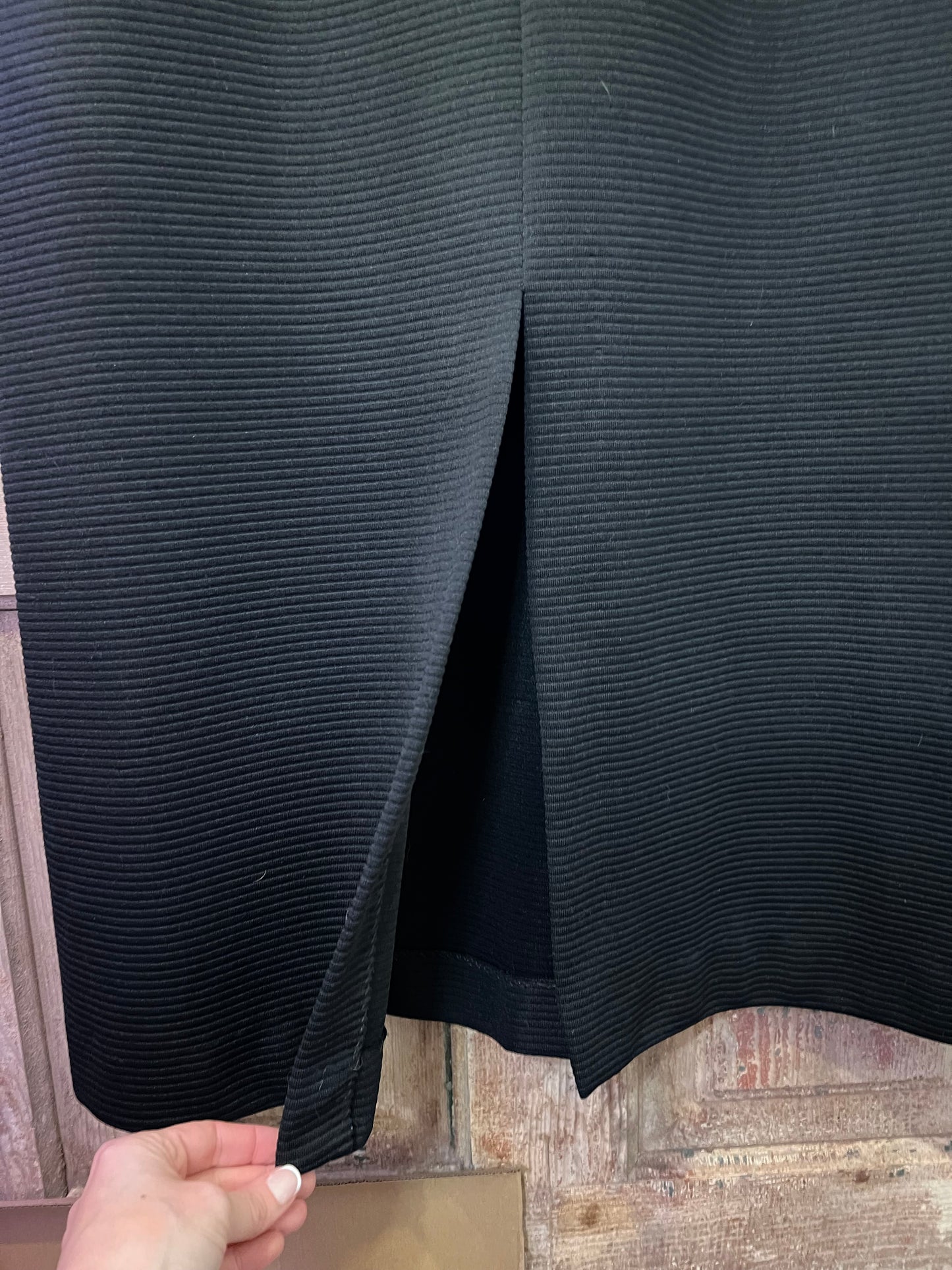60's/70's Lorac Original Ribbed Black Dress