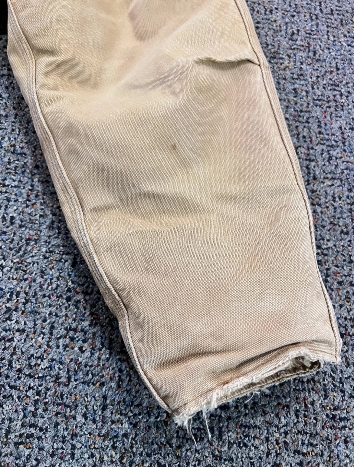 Tan Carhartt Jacket with Corduroy Collar