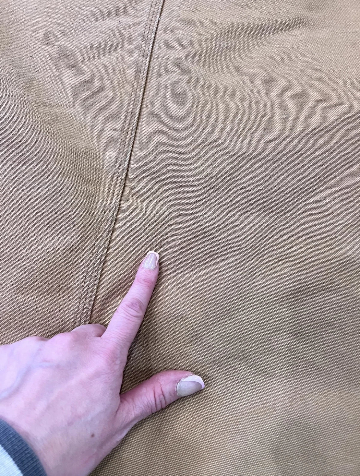 Tan Carhartt Jacket with Corduroy Collar
