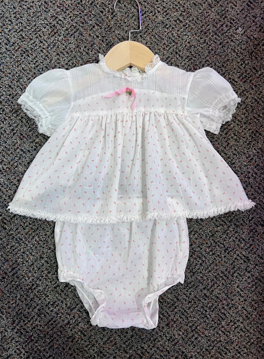 [URL] 90's White + Pink Rose 2 Piece Set