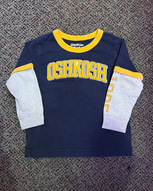 [URL] Oshkosh Navy + Yellow Long Sleeve Shirt