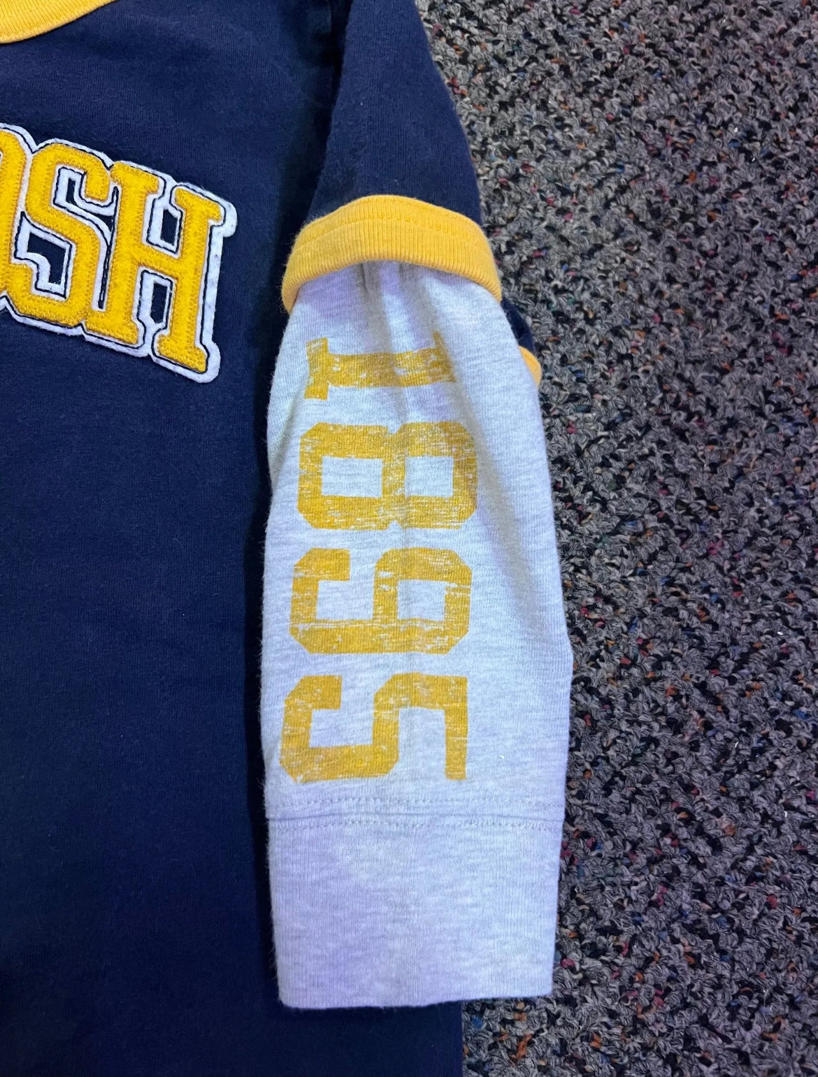 [URL] Oshkosh Navy + Yellow Long Sleeve Shirt