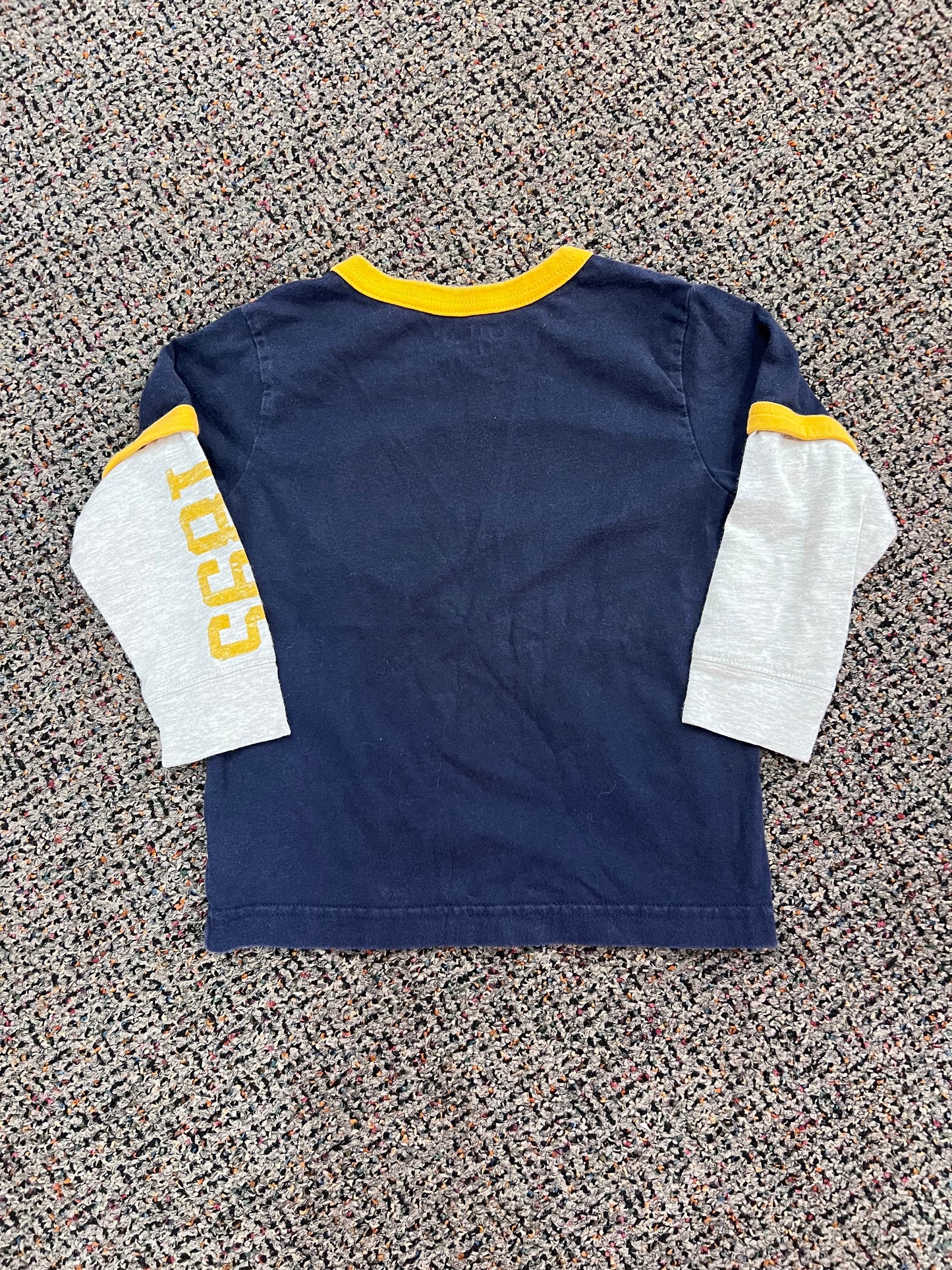 [URL] Oshkosh Navy + Yellow Long Sleeve Shirt