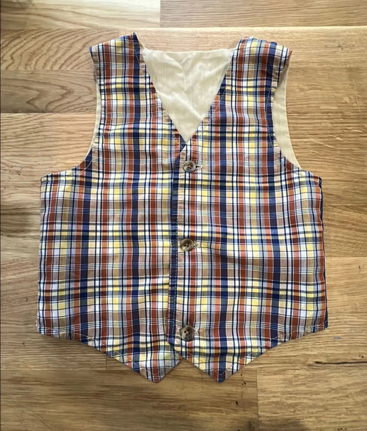 [URL] Handmade Plaid Vest
