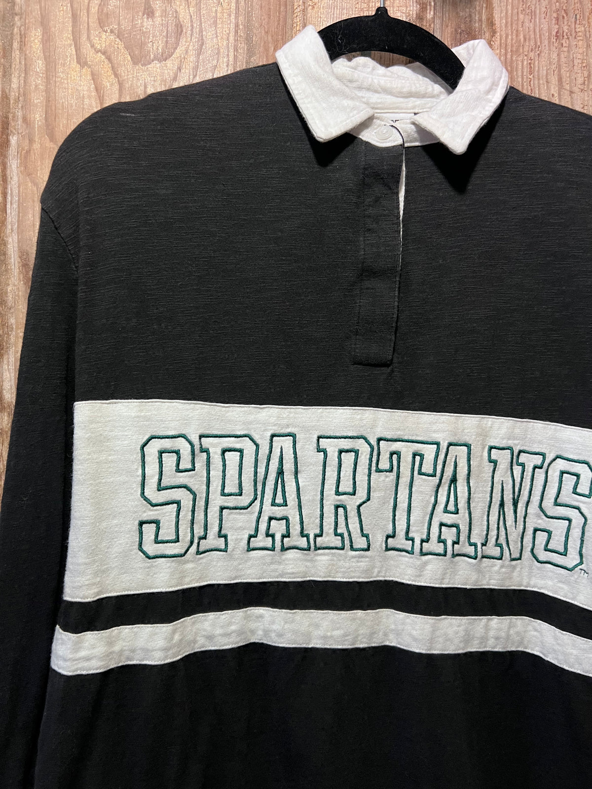 Y2K PINK MSU Henley Long Sleeve Henley Shirt