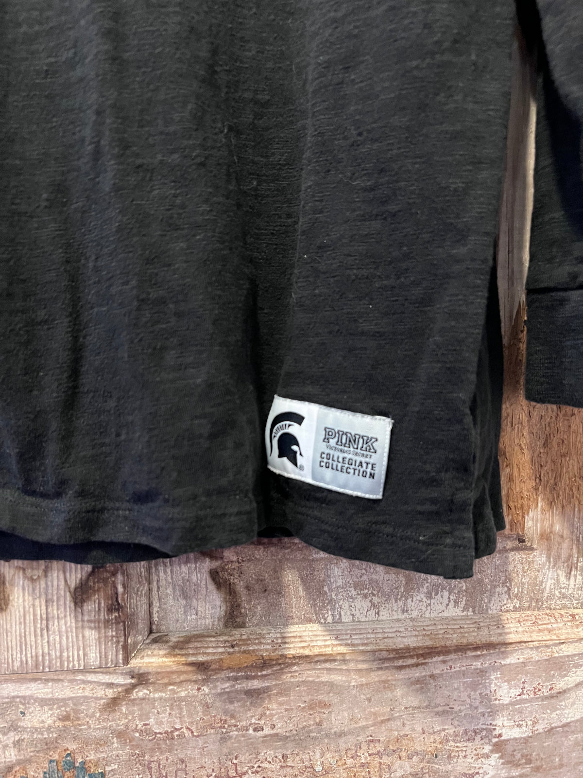 Y2K PINK MSU Henley Long Sleeve Henley Shirt