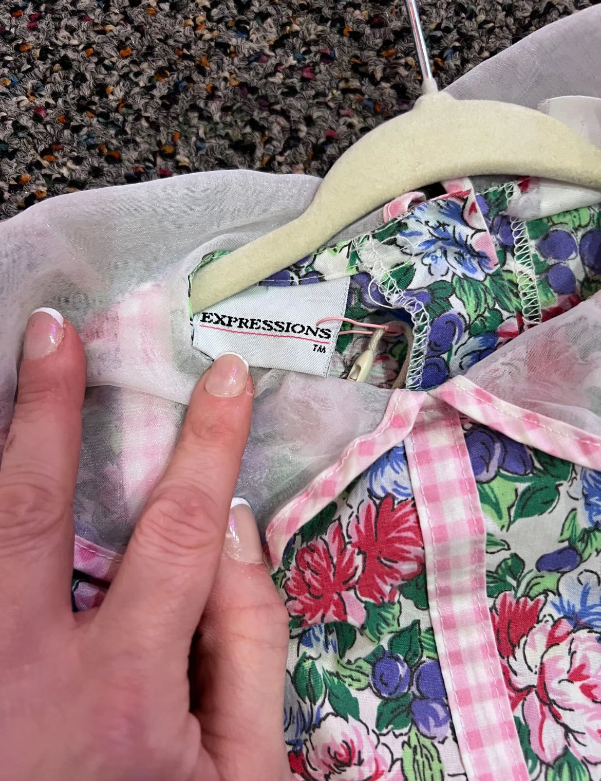 [URL] 80's/90's Expressions Floral Dress