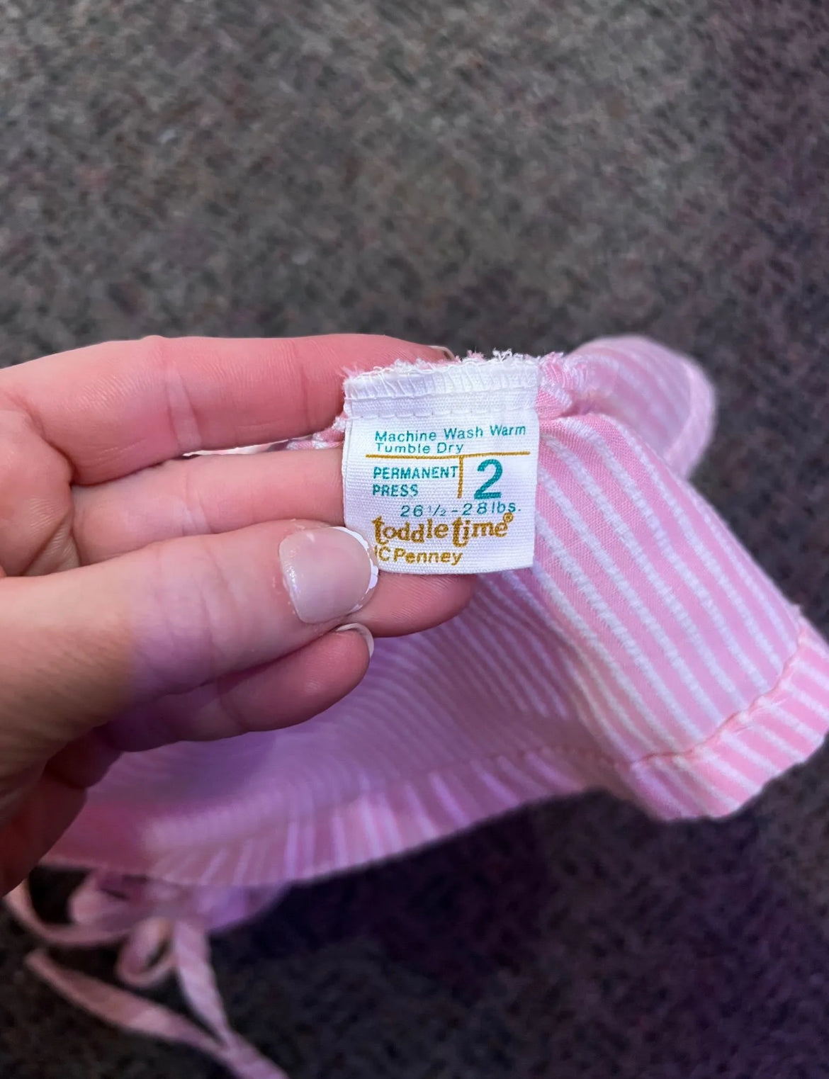 [URL] 90's JC Penny Pink Striped Dress