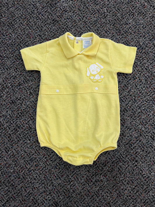 [URL] carters 70’s 80’s s Carter's Yellow Puppy Onesie