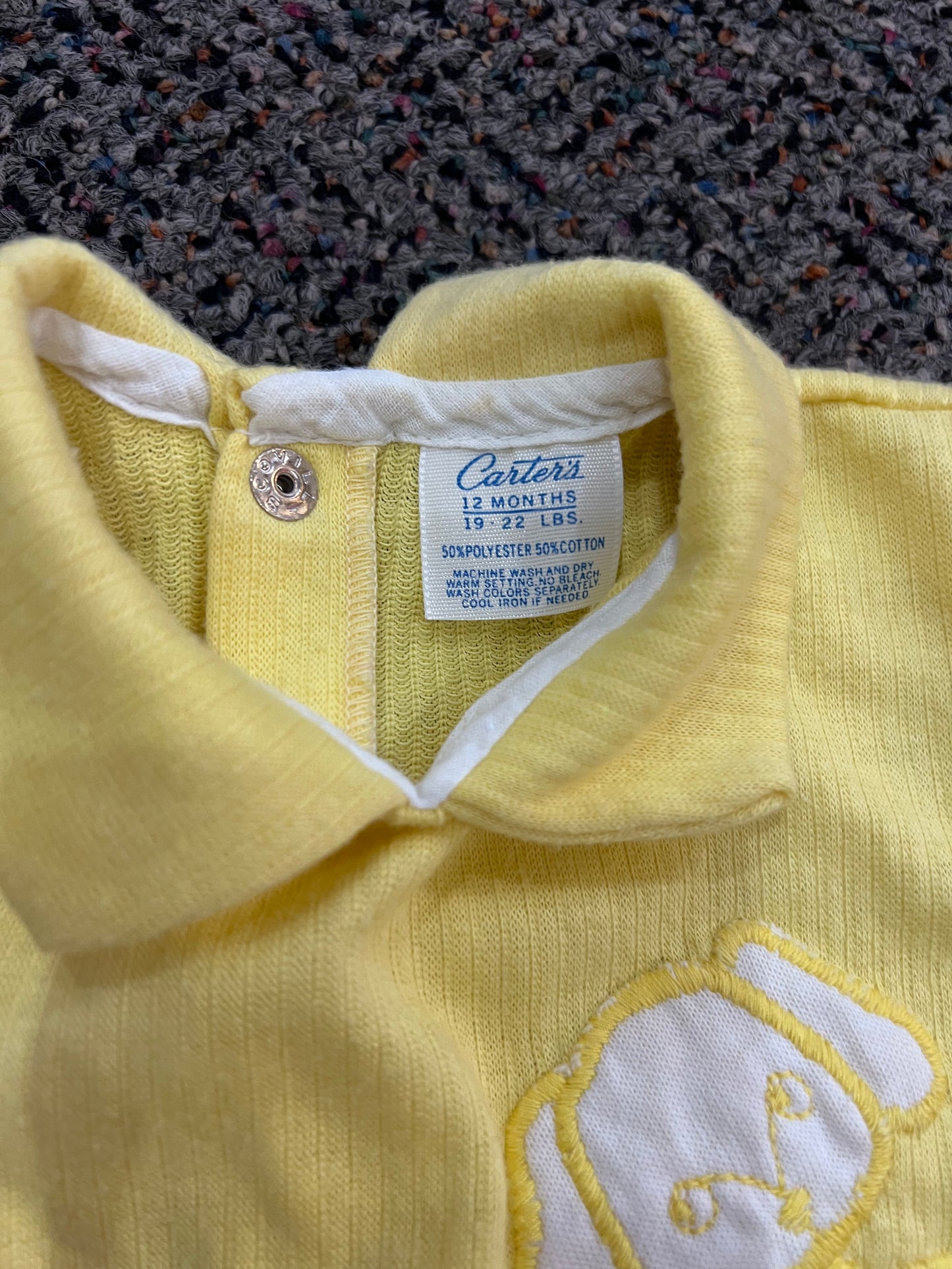 [URL] carters 70’s 80’s s Carter's Yellow Puppy Onesie