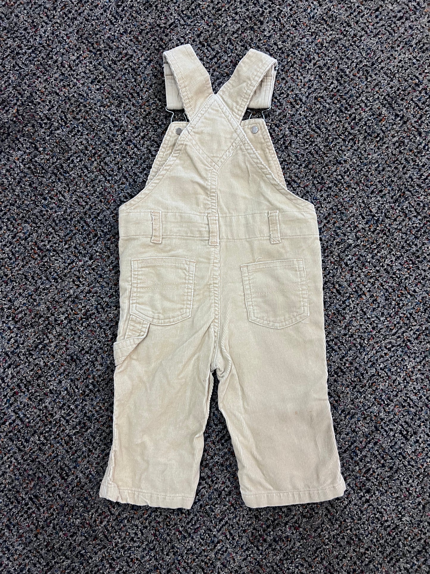[URL] 90's Carter's Beige Corduroy Flower Overalls