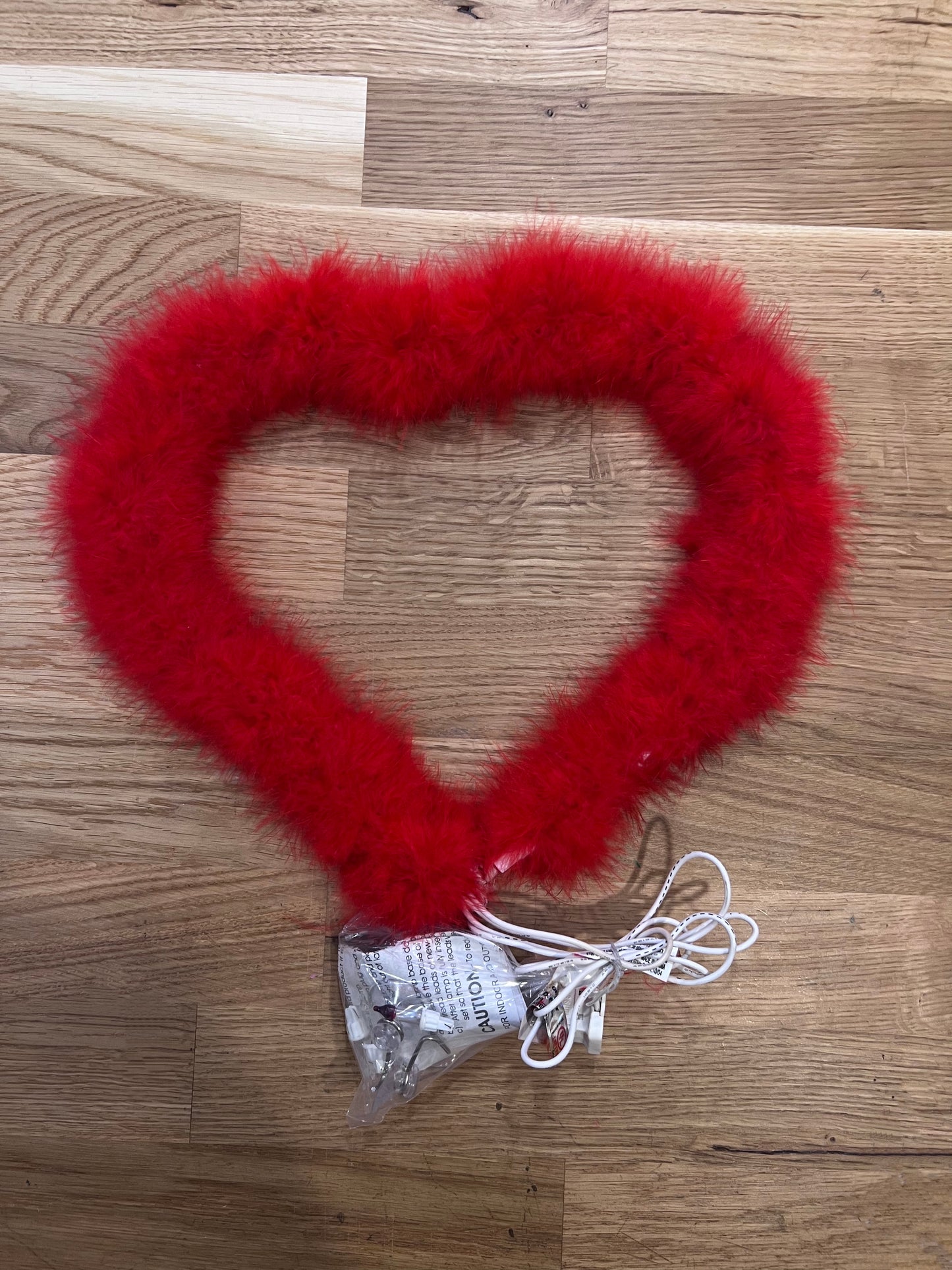 Y2K Fuzzy Light Up Heart