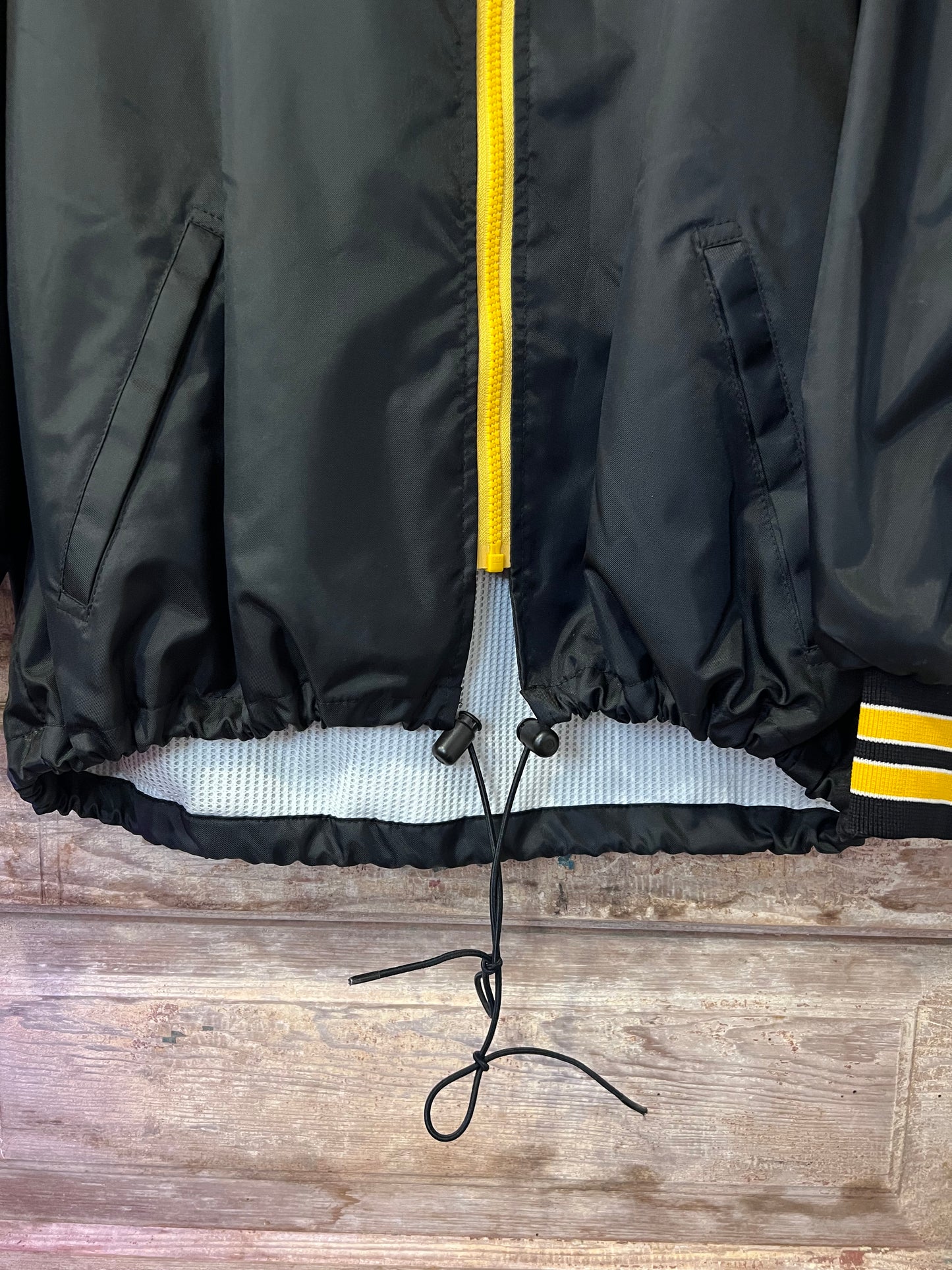 90's Birdie BLK + Yellow Wind Breaker Jacket