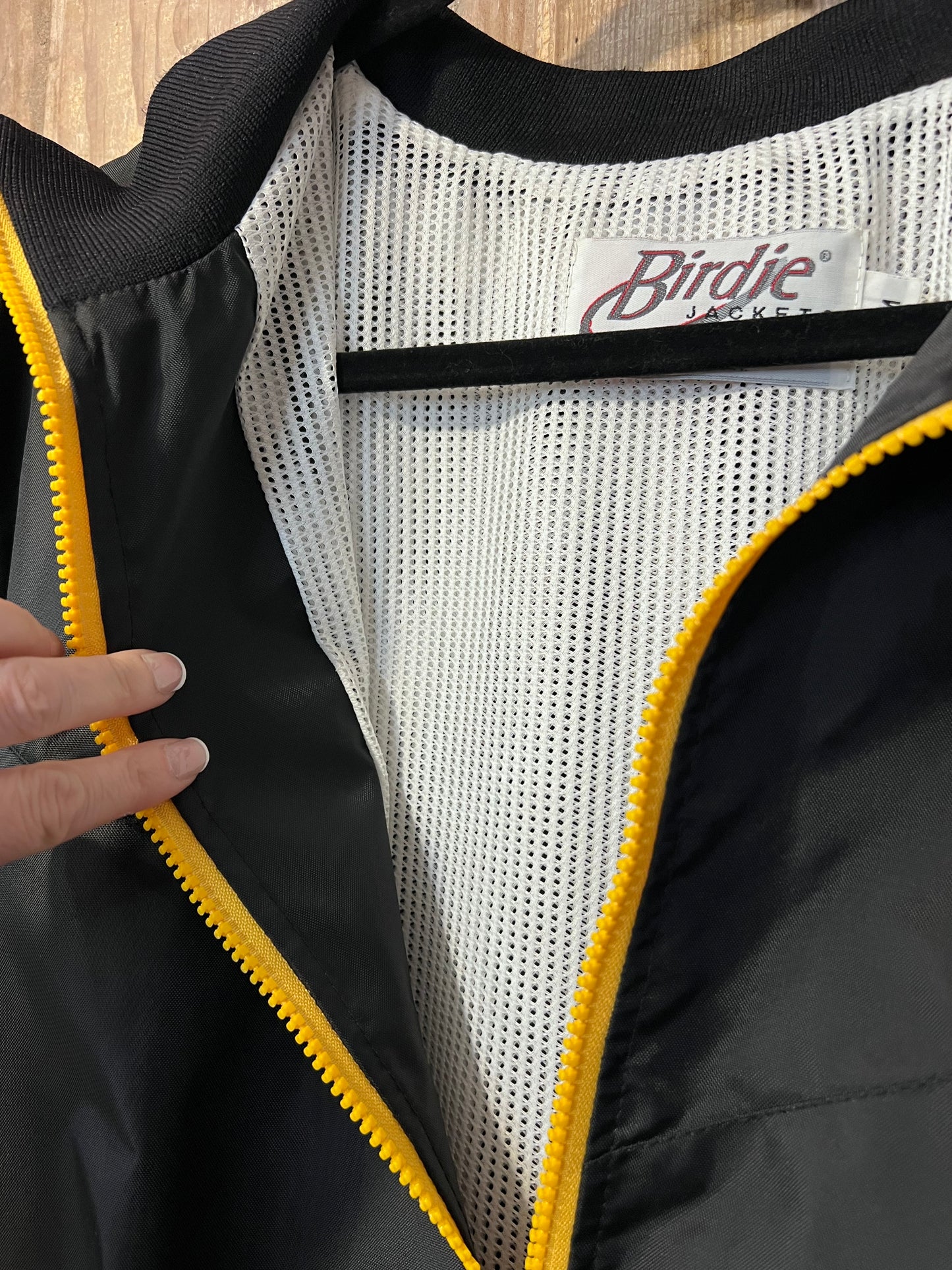 90's Birdie BLK + Yellow Wind Breaker Jacket
