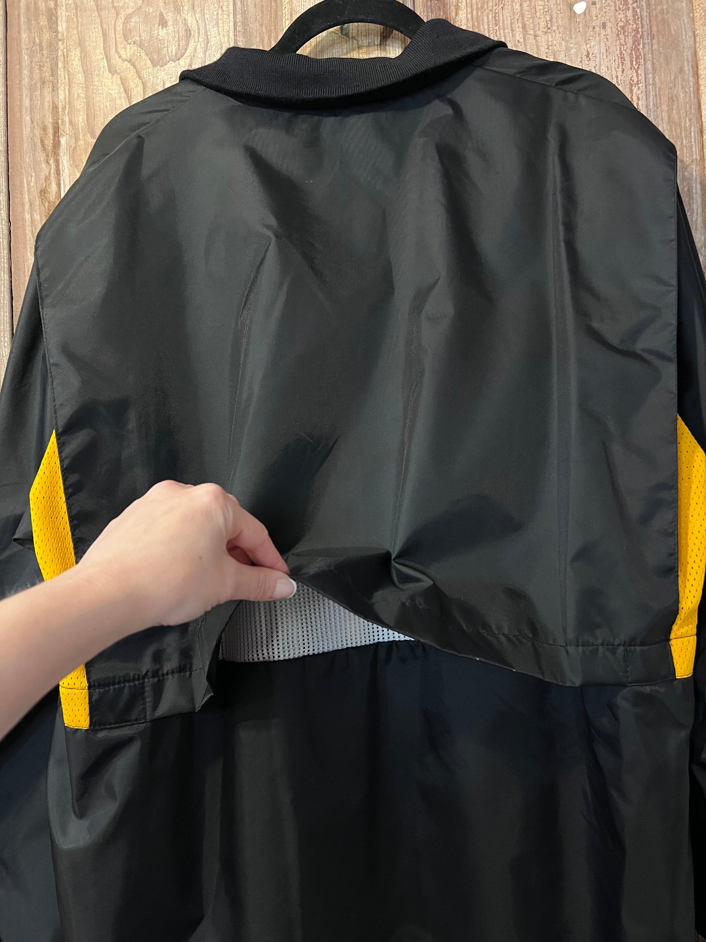 90's Birdie BLK + Yellow Wind Breaker Jacket