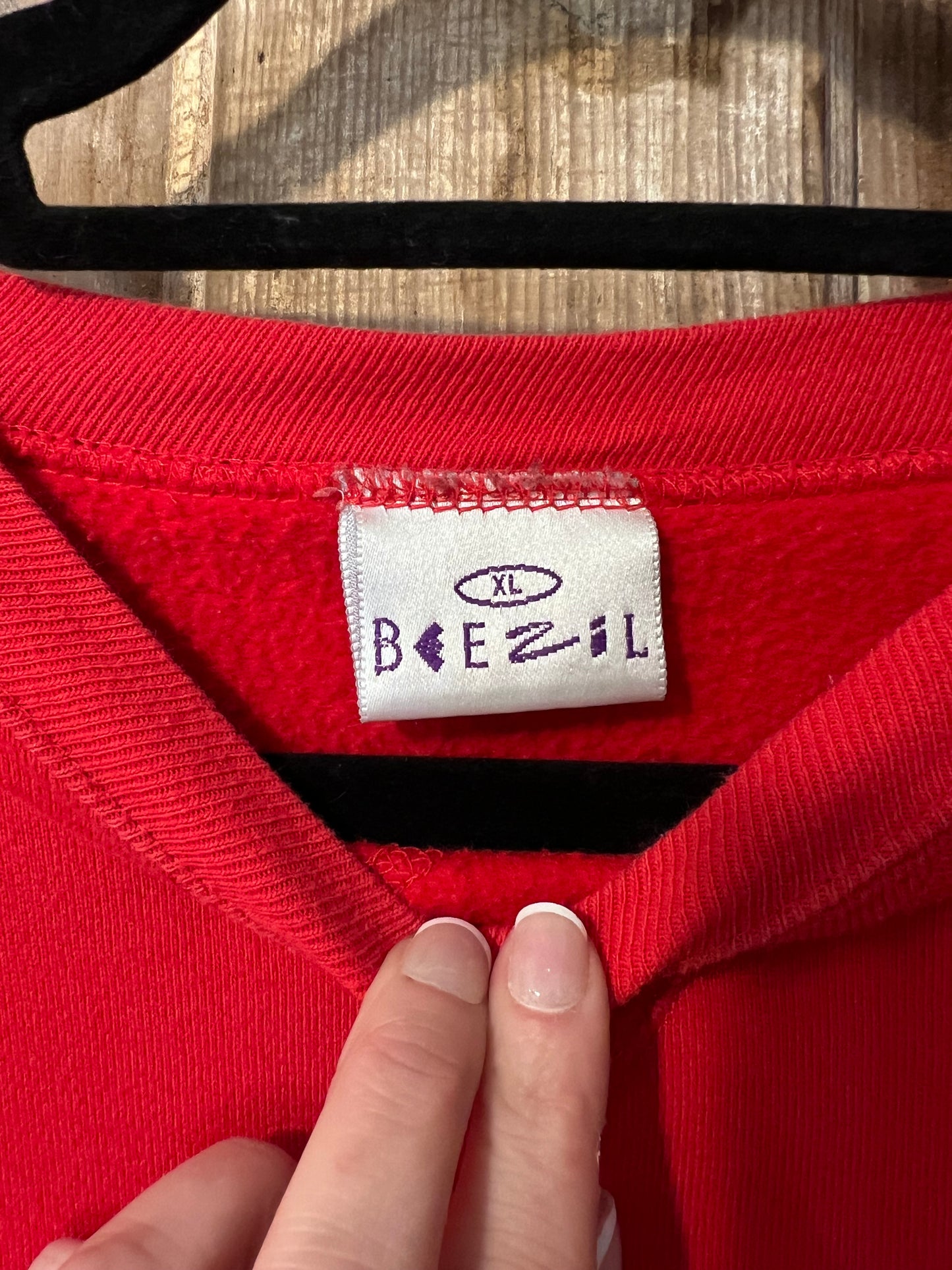 80's/90's BEEZIL Red Crewneck