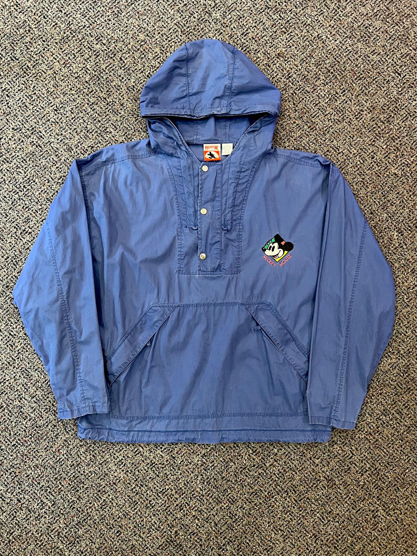 90's Mickey Inc Blue Hooded Jacket