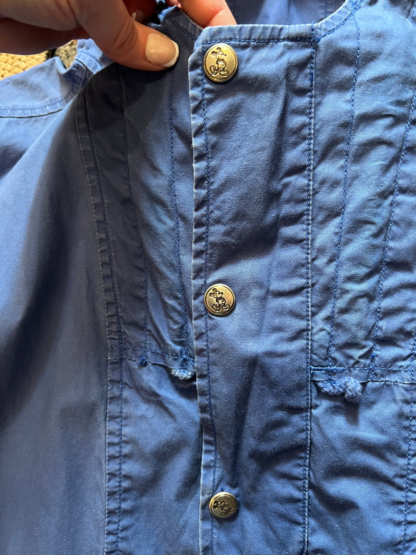 90's Mickey Inc Blue Hooded Jacket