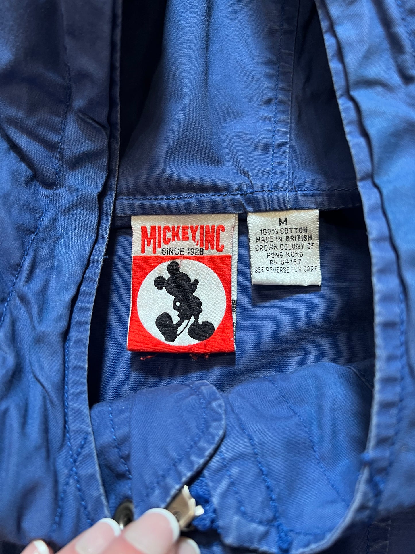 90's Mickey Inc Blue Hooded Jacket
