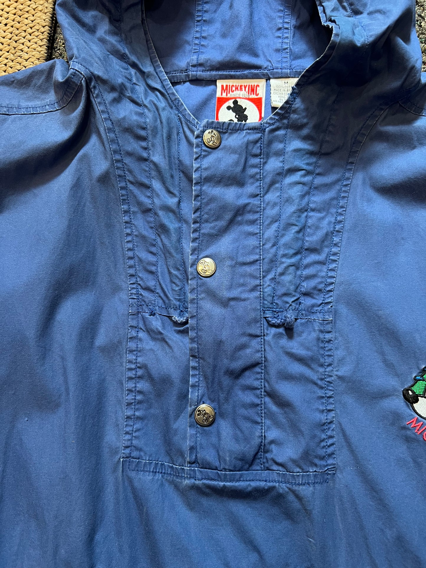 90's Mickey Inc Blue Hooded Jacket