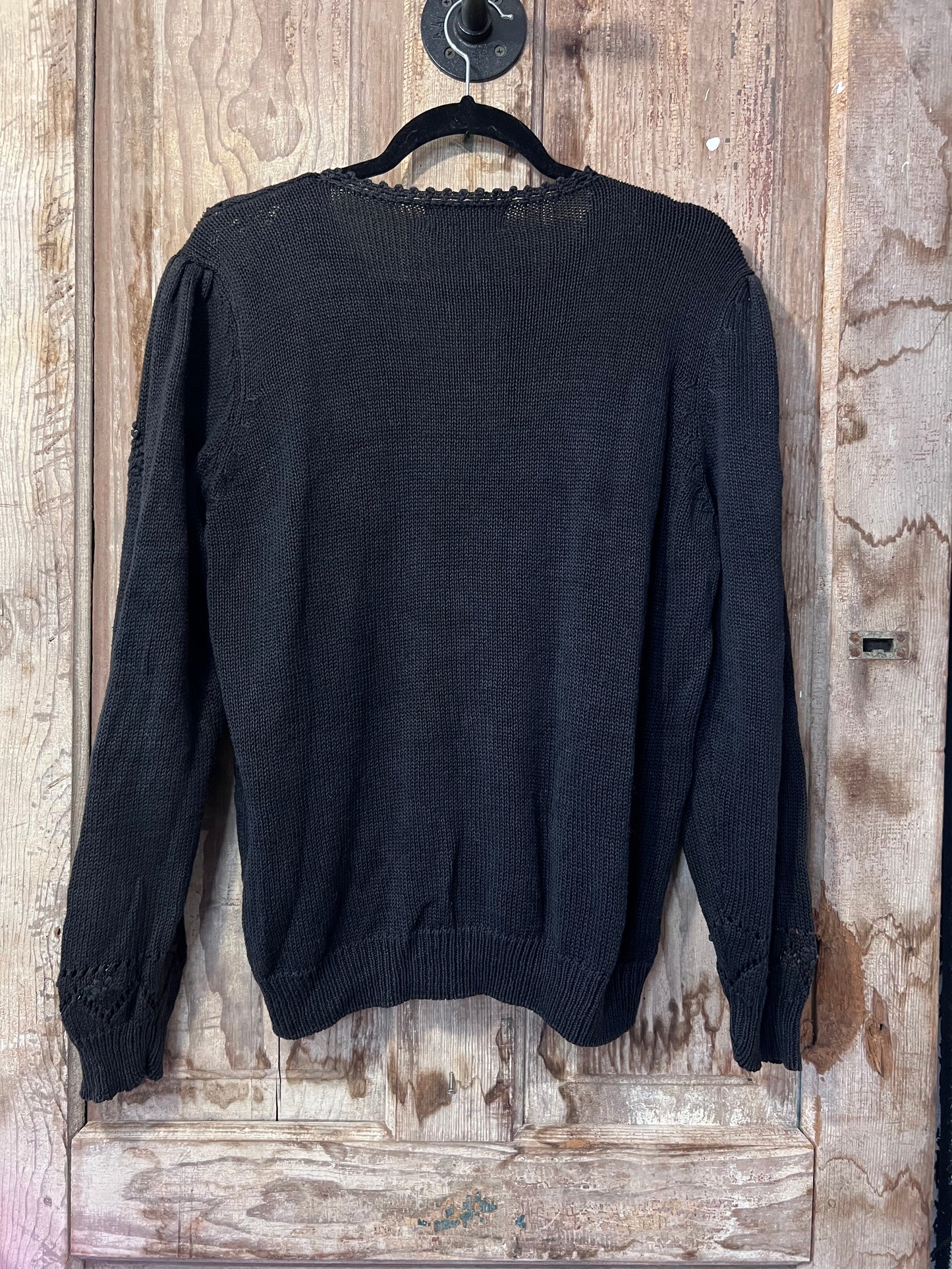 80's/90's Margules BLK Knit Button Up Cardigan