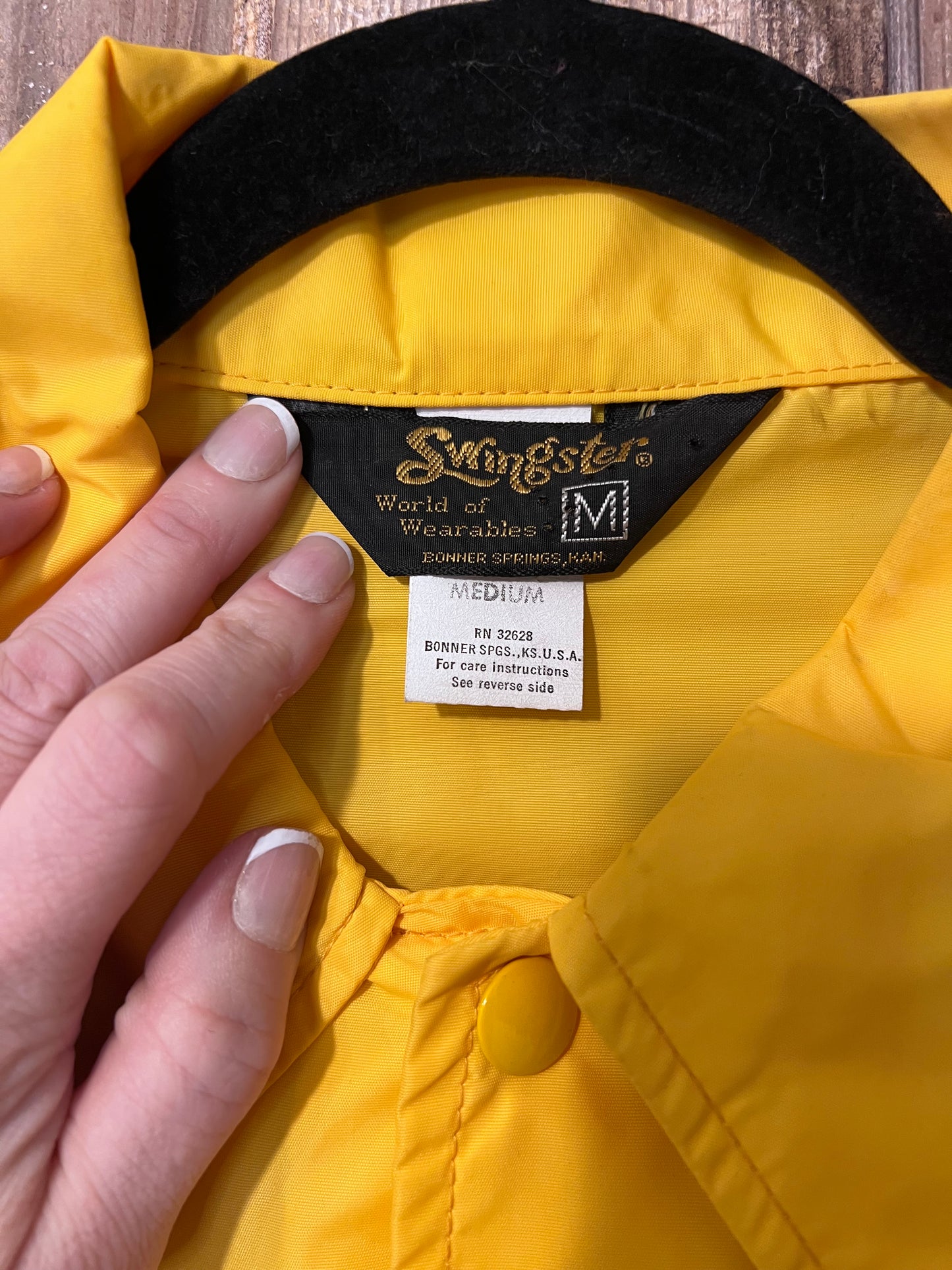 90's/Y2K Swingster Yellow Paramount Television Wind Breaker
