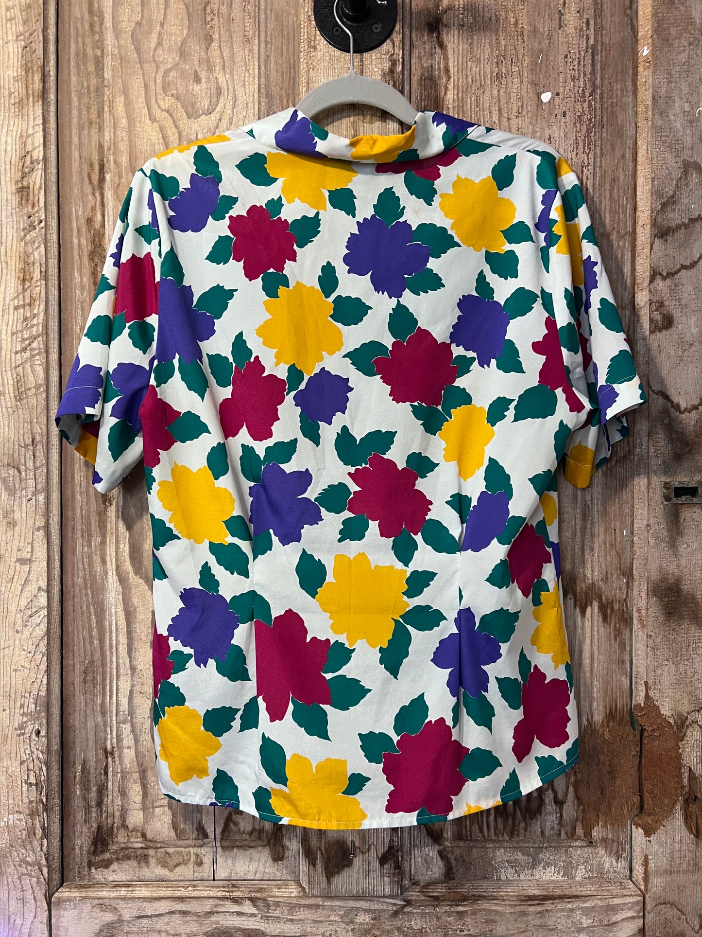 80's/90's David Matthew Colorful Floral Button Up Shirt