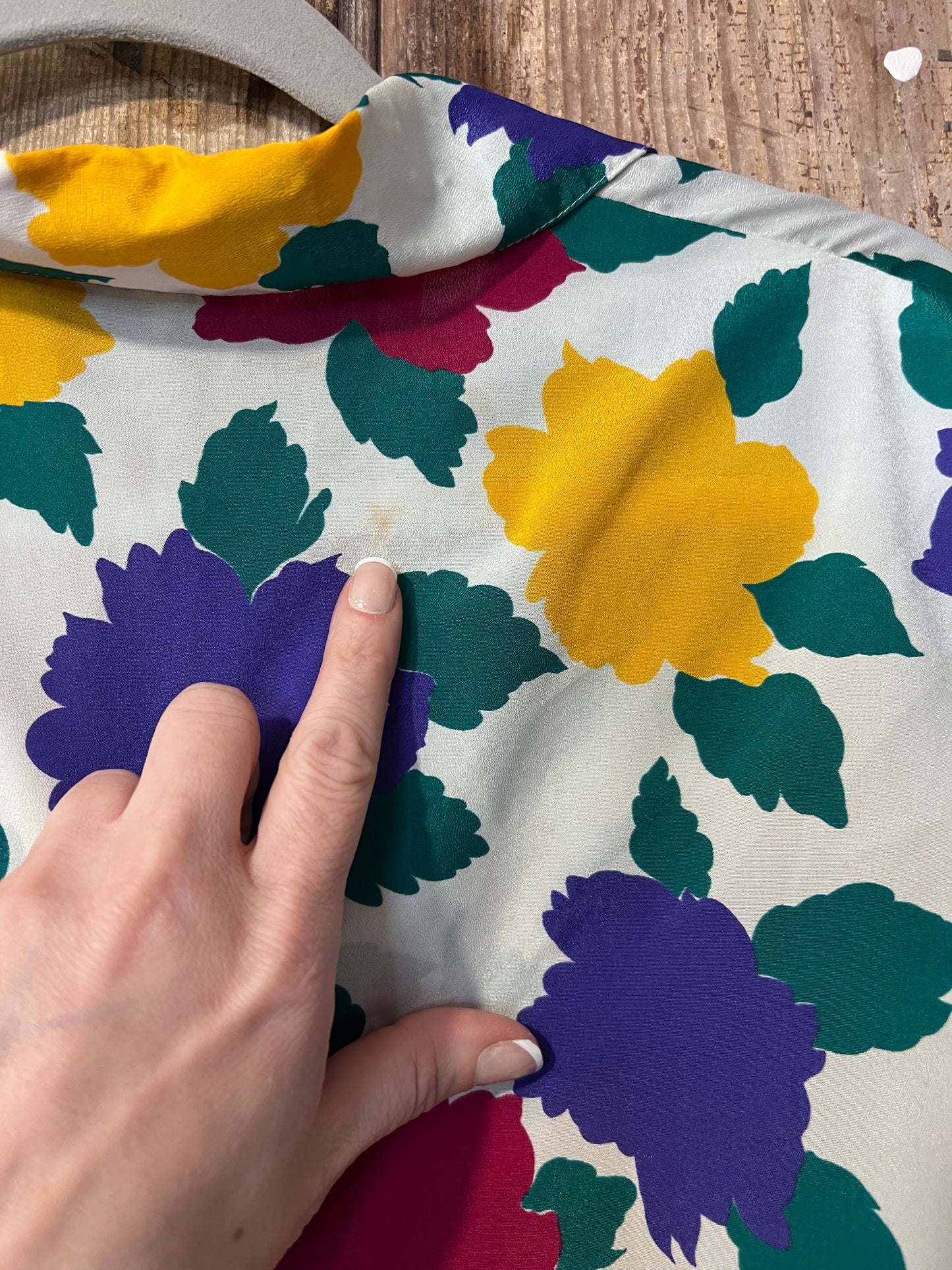80's/90's David Matthew Colorful Floral Button Up Shirt
