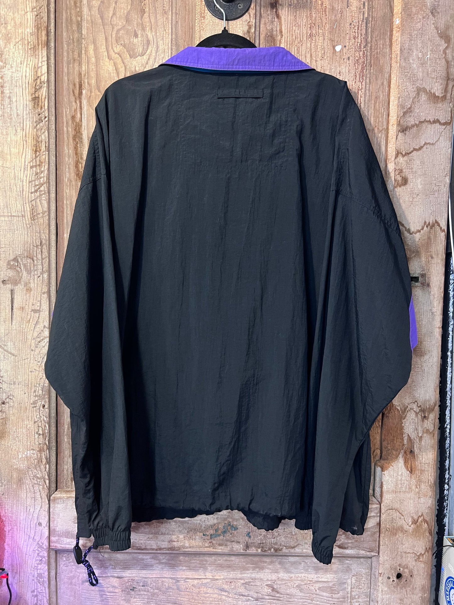 90's BLK Maui Embroidered Wind Breaker Jacket
