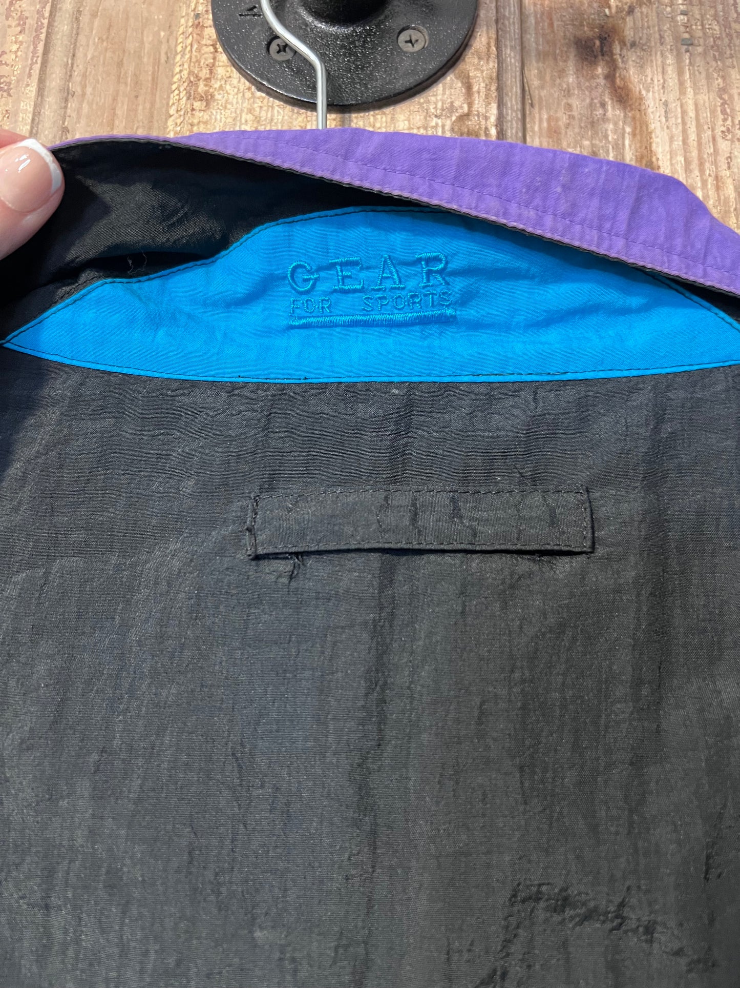 90's BLK Maui Embroidered Wind Breaker Jacket