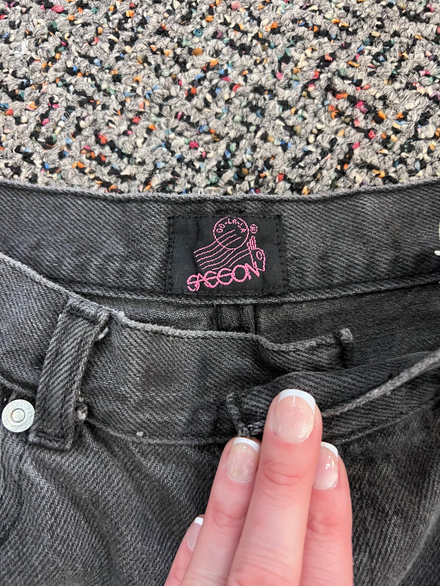 90's Sasson Faded BLK Jeans