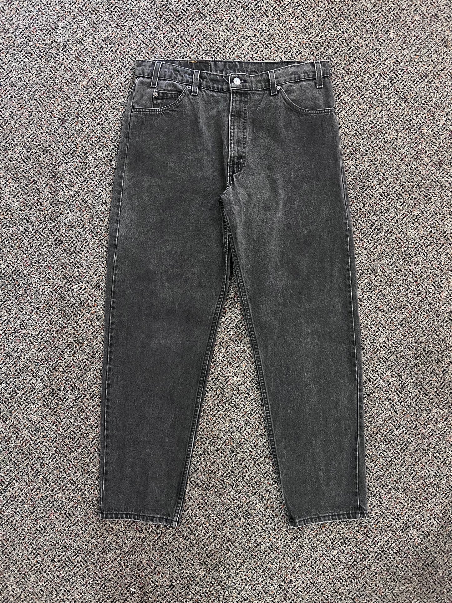 Levi Strauss 550 Orange Tab Faded BLK Denim Jeans