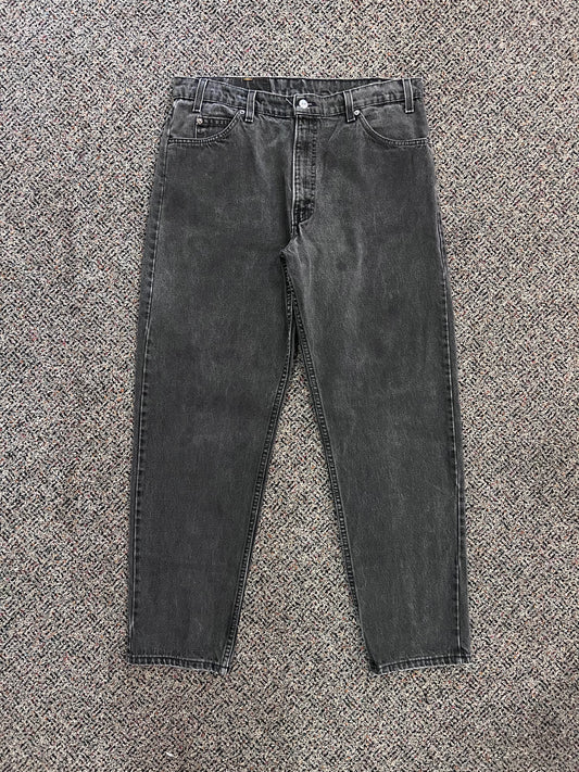 Levi Strauss 550 Orange Tab Faded BLK Denim Jeans
