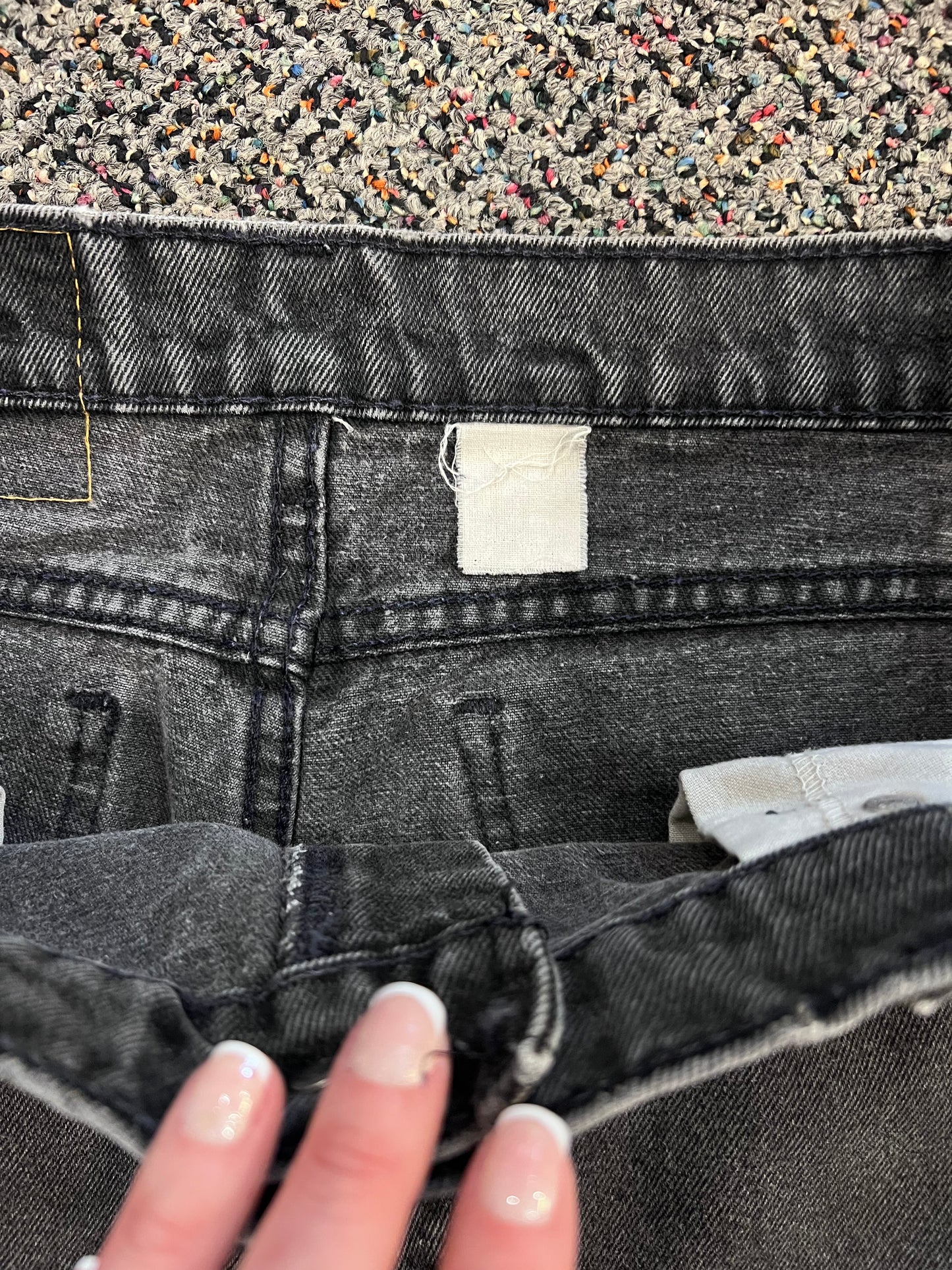 Levi Strauss 550 Orange Tab Faded BLK Denim Jeans