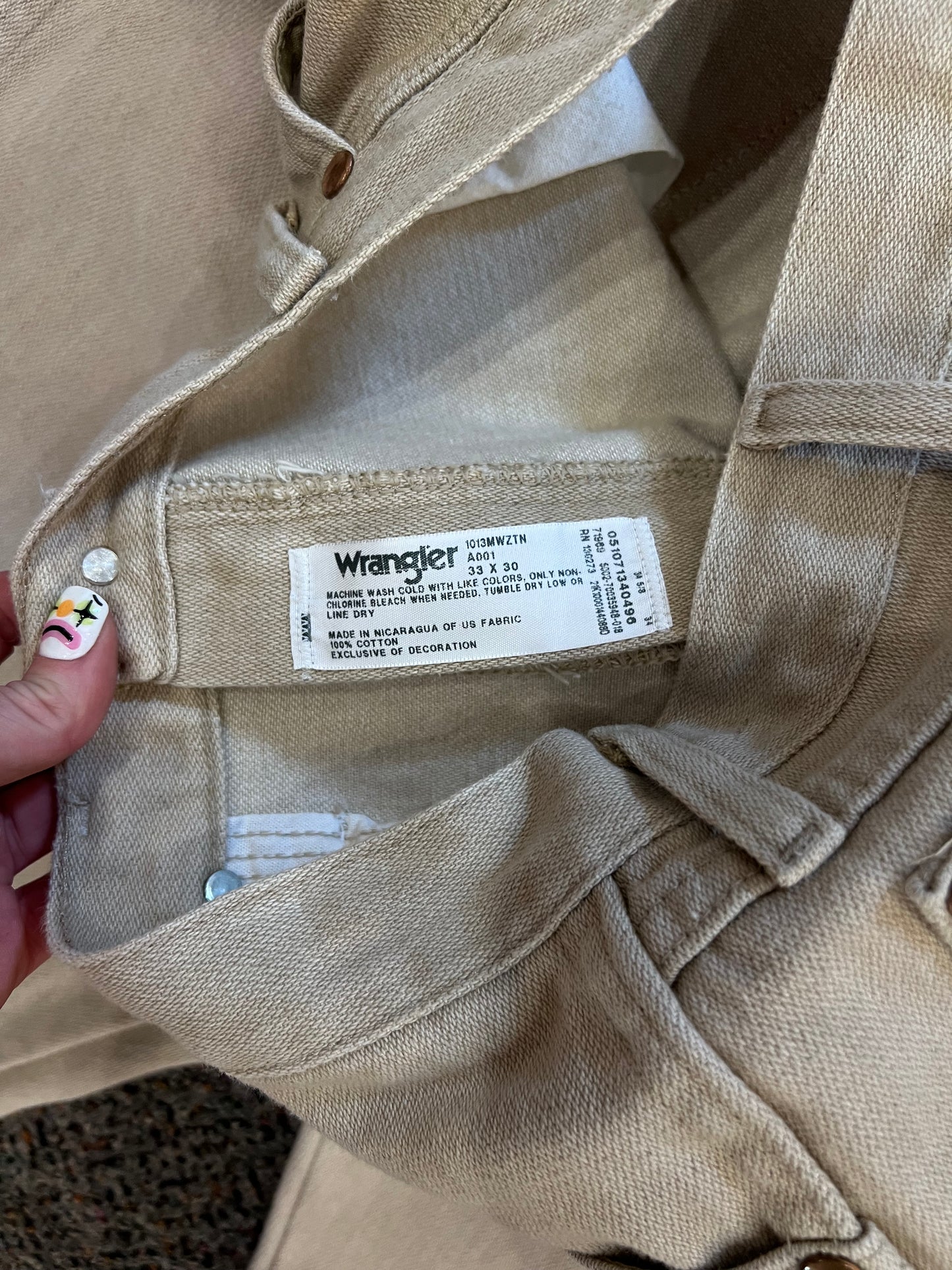 90's Wrangler Tan Denim Jeans