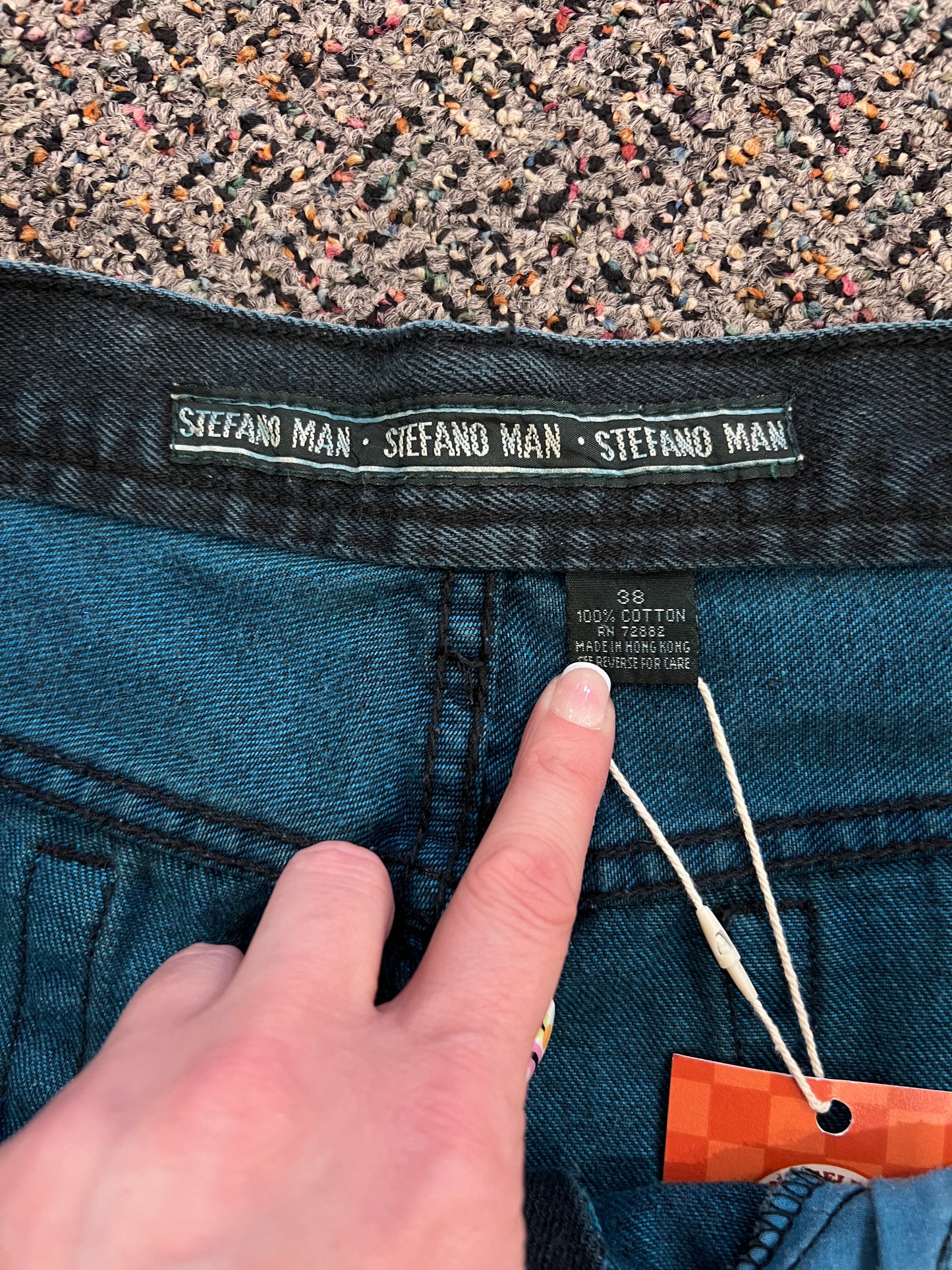 90's Stefano Dark Emerald Greenish Shorts